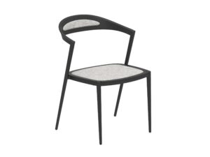 Gartenstuhl aus Aluminium mit integriertem Kissen | Royal Botania | Styletto