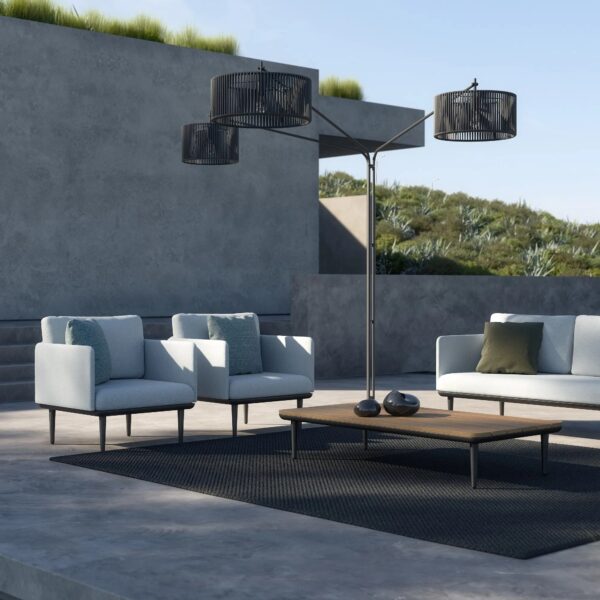 3-Sitzer Garten Anbausofa aus Stoff | Royal Botania | Styletto Lounge - Image 4