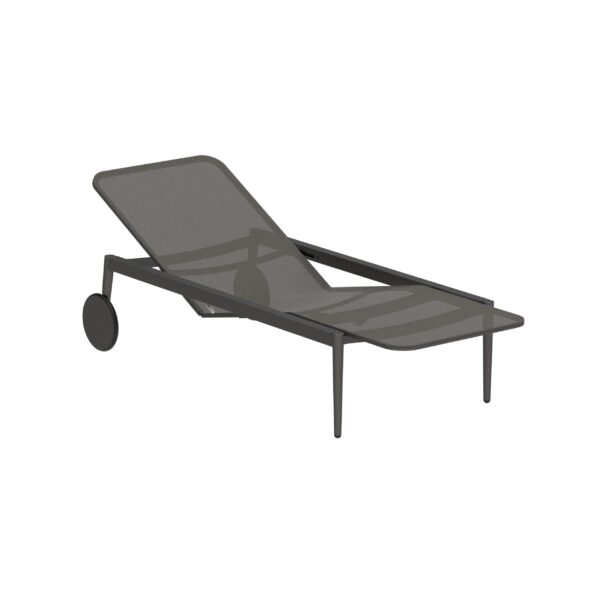 Verstellbarer Gartenliege aus Batyline® mit Rollen | Royal Botania | Styletto - Image 8