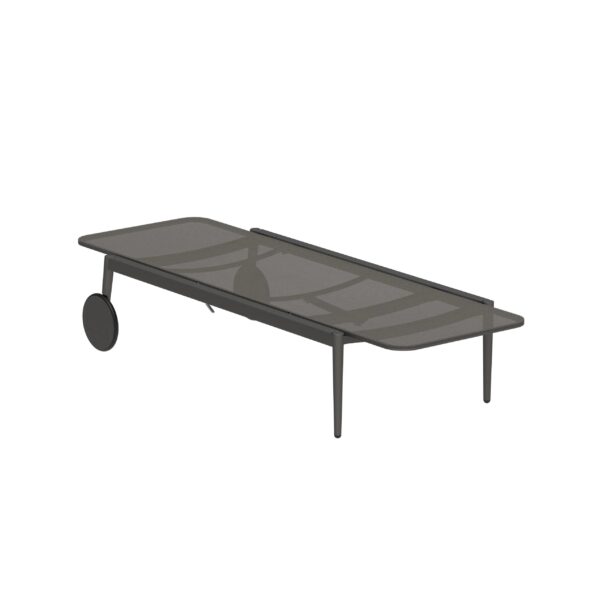 Verstellbarer Gartenliege aus Batyline® mit Rollen | Royal Botania | Styletto - Image 9
