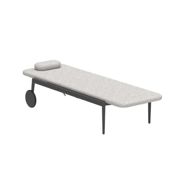 Verstellbarer Gartenliege aus Batyline® mit Rollen | Royal Botania | Styletto - Image 7