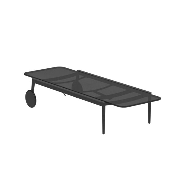 Verstellbarer Gartenliege aus Batyline® mit Rollen | Royal Botania | Styletto - Image 5