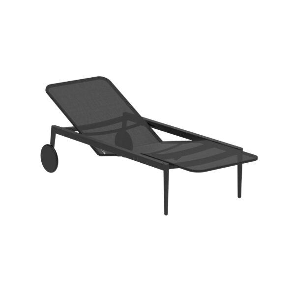 Verstellbarer Gartenliege aus Batyline® mit Rollen | Royal Botania | Styletto - Image 6