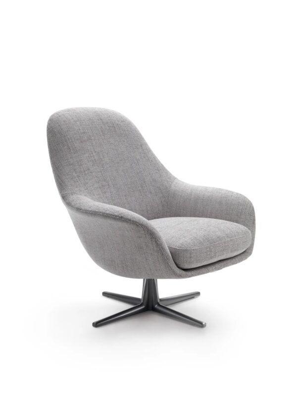 Drehbarer Sessel aus Stoff mit Armlehnen | Flexform | Sveva - Image 4