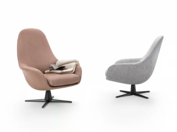 Drehbarer Sessel aus Stoff mit Armlehnen | Flexform | Sveva - Image 2