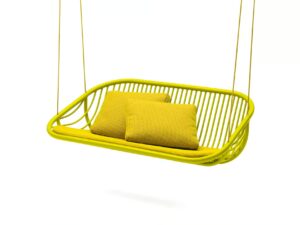 2-er Garten-Hängesessel aus synthetischer Faser | Paola Lenti | Swing