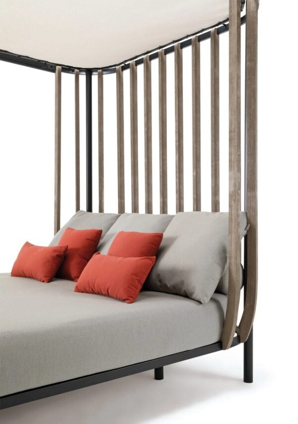 Loungebett aus Teakholz mit Baldachin | Ethimo | Swing - Image 5