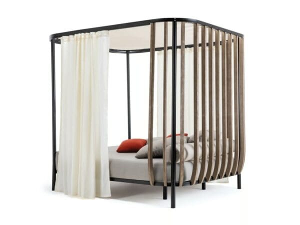 Loungebett aus Teakholz mit Baldachin | Ethimo | Swing - Image 3