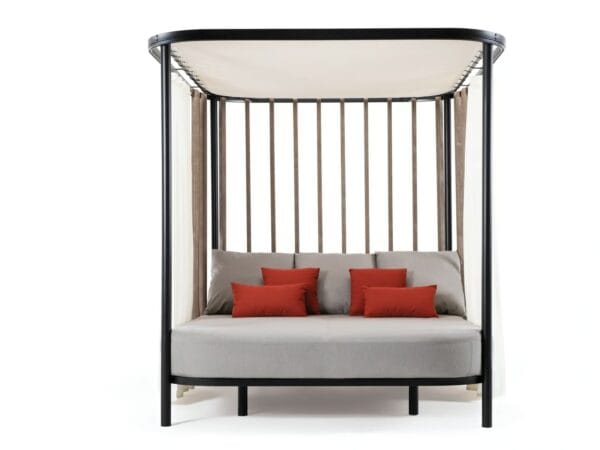 Loungebett aus Teakholz mit Baldachin | Ethimo | Swing - Image 4