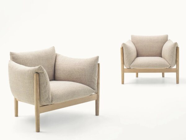 Sessel aus Stoff mit abnehmbarem Bezug mit Armlehnen | Paola Lenti - Image 2