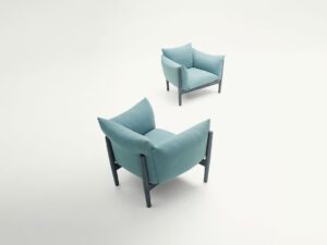 Sessel aus Stoff mit abnehmbarem Bezug mit Armlehnen | Paola Lenti