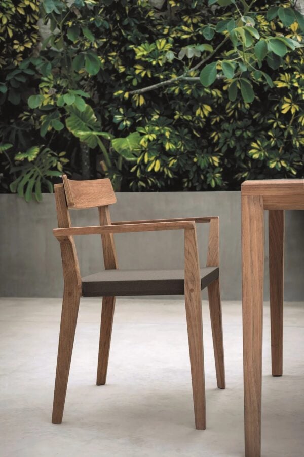 Gartenstuhl aus Teakholz mit Armlehnen | RODA | Teka - Image 6