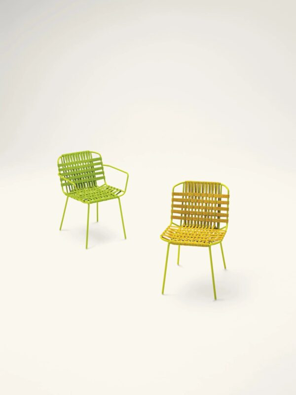 Stuhl aus synthetischer Faser mit Armlehnen | Paola Lenti | Telar - Image 2