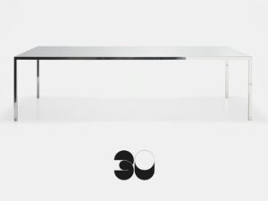Rechteckiger Tisch aus Aluminium | MDF Italia | The Principle of Lightness