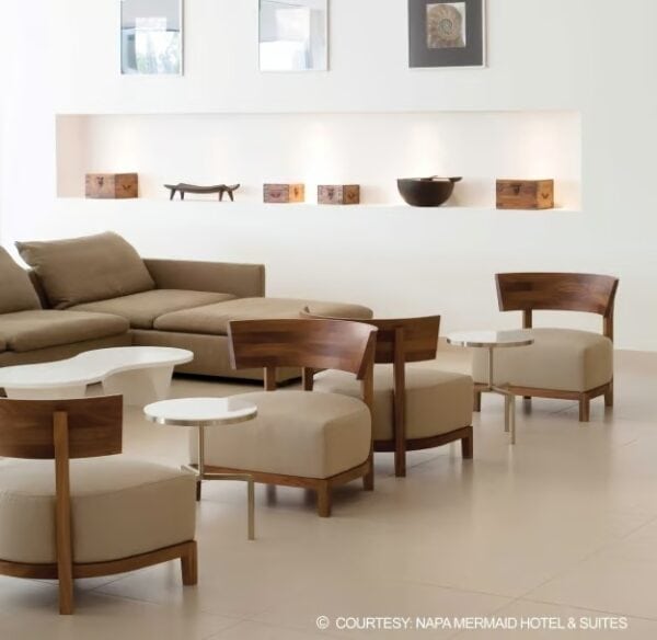 Loungesessel aus Stoff mit abnehmbarem Bezug | Flexform | Thomas - Image 4