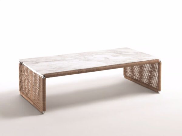 Rechteckiger Couchtisch aus Marmor | Flexform | Tindari