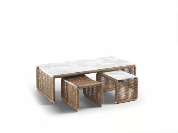 Rechteckiger Couchtisch aus Marmor | Flexform | Tindari - Image 2
