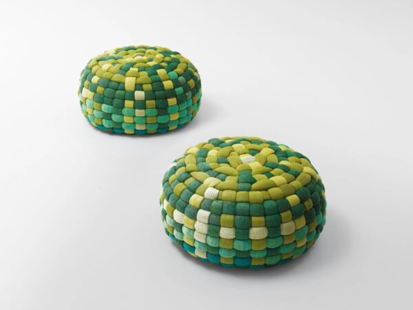 Sitzpouf für den Außenbereich aus synthetischer Faser mit abnehmbarem Bezug | Paola Lenti - Image 2