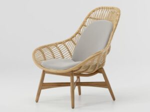 Gartensessel aus Rattan mit Armlehnen | Kettal