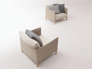 Gartensessel aus Stoff mit Armlehnen | Paola Lenti