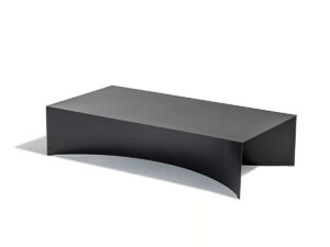 Niedriger Couchtisch aus Stahl | Desalto | Void