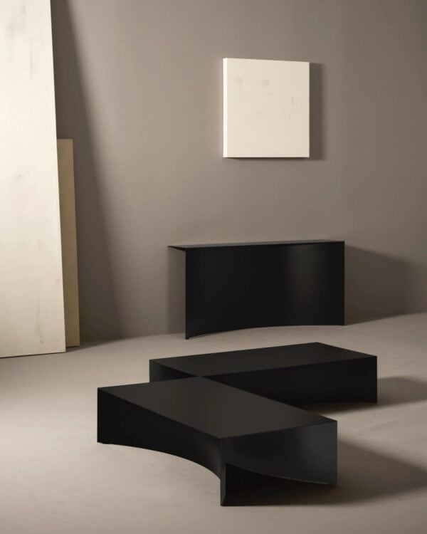 Niedriger Couchtisch aus Stahl | Desalto | Void - Image 6