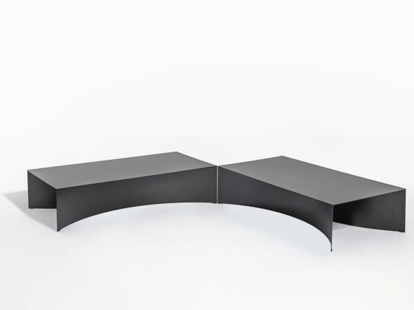 Niedriger Couchtisch aus Stahl | Desalto | Void - Image 3