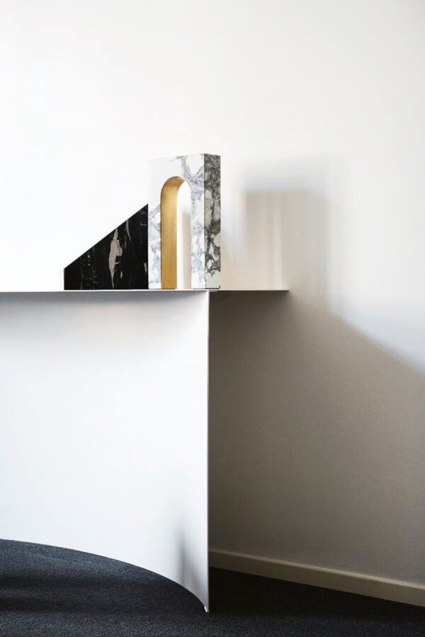 Rechteckiger Konsolentisch aus Stahl | Desalto | Void - Image 7