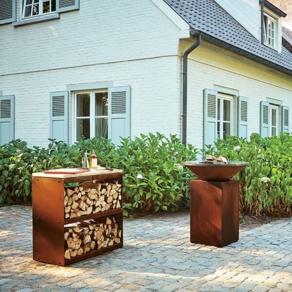 Holzkorb aus Corten™ | OFYR | OFYR Wood Storages - Image 2