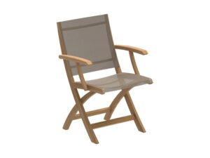 Klappbarer Gartenstuhl aus Batyline® mit Armlehnen | Royal Botania | XQI