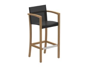 Hochhocker aus Teakholz mit Fussstütze | Royal Botania | XQI