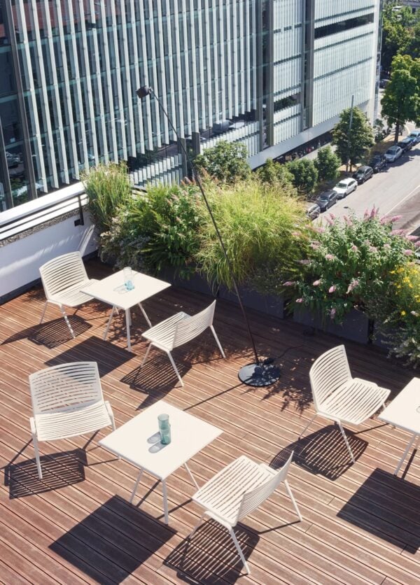 Gartenstuhl aus Aluminium mit Armlehnen | FAST | Zebra - Image 4