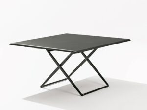 Quadratischer höhenverstellbarer Gartentisch | FAST | Zebra