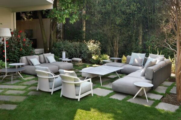 Rechteckiger Couchtisch aus Stein | Flexform | Zefiro - Image 4