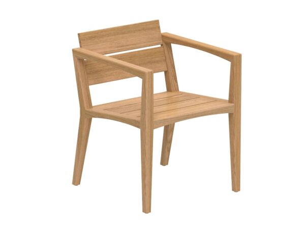 Gartenstuhl aus Teakholz mit Armlehnen | Royal Botania | Zenhit lounge - Image 2