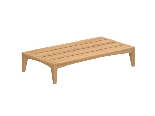 Niedriger rechteckiger Garten-Beistelltisch aus Teakholz | Royal Botania | Zenhit lounge