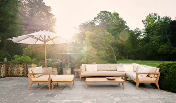 Niedriger rechteckiger Garten-Beistelltisch aus Teakholz | Royal Botania | Zenhit lounge - Image 6
