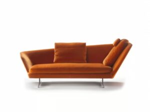 Gepolsterte Tagesliege aus Stoff | Flexform | Zeus