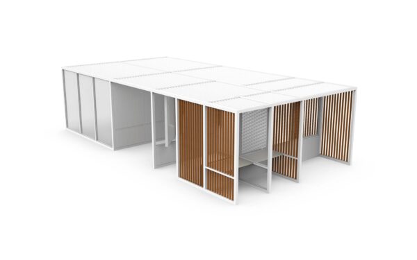 Freistehende Terrassenüberdachung aus Aluminium | GANDIABLASCO | Pergolas - Image 8