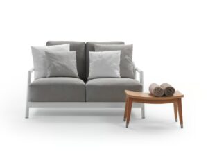 2-er Gartensofa aus Stoff mit abnehmbarem Bezug | Flexform | Alison