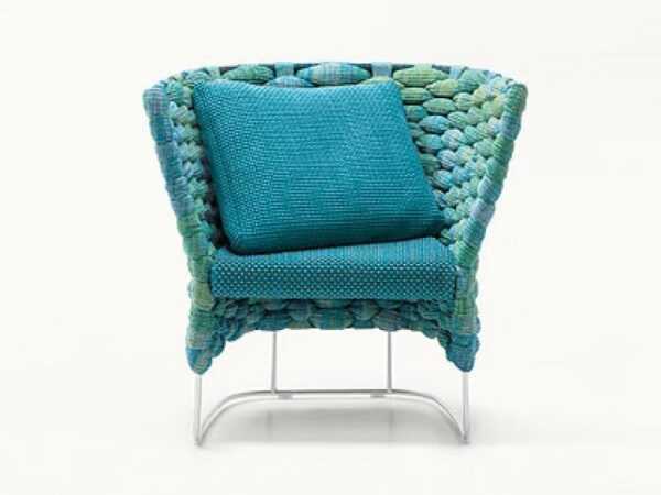 Mit Kufengestell Loungesessel mit hoher Rückenlehne | Paola Lenti | Ami
