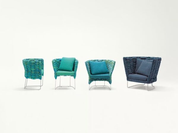 Mit Kufengestell Loungesessel mit hoher Rückenlehne | Paola Lenti | Ami - Image 2