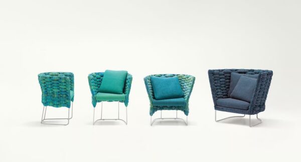 Mit Kufengestell Sessel aus Stoff | Paola Lenti | Ami - Image 2