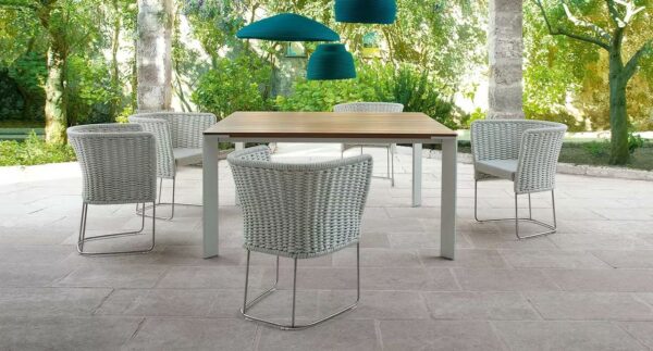 Mit Kufengestell Gartenstuhl aus Polyester | Paola Lenti | Ami - Image 3