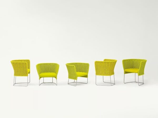 Mit Kufengestell Gartenstuhl aus Polyester | Paola Lenti | Ami - Image 6