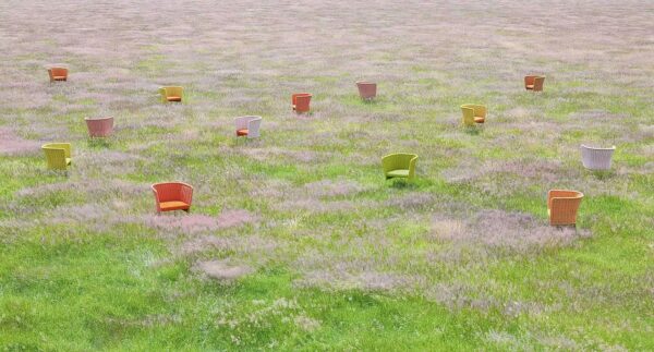 Mit Kufengestell Gartenstuhl aus Polyester | Paola Lenti | Ami - Image 5