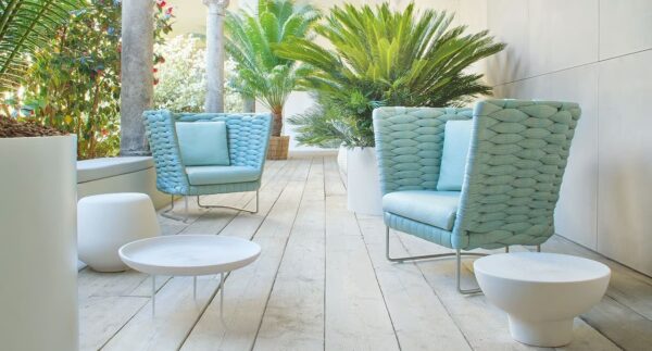 Gartensessel aus Polyester mit Kufengestell | Paola Lenti | Ami - Image 6