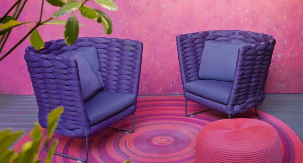 Gartensessel aus Polyester mit Kufengestell | Paola Lenti | Ami - Image 3