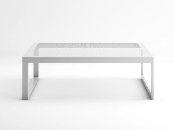 Quadratischer Couchtisch aus Thermolackiertem Aluminium | GANDIABLASCO | Blau - Image 2