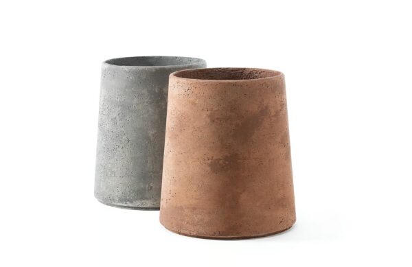 Handgearbeiteter runder Gartenvase aus Zement | Ethimo | Bulbi - Image 4